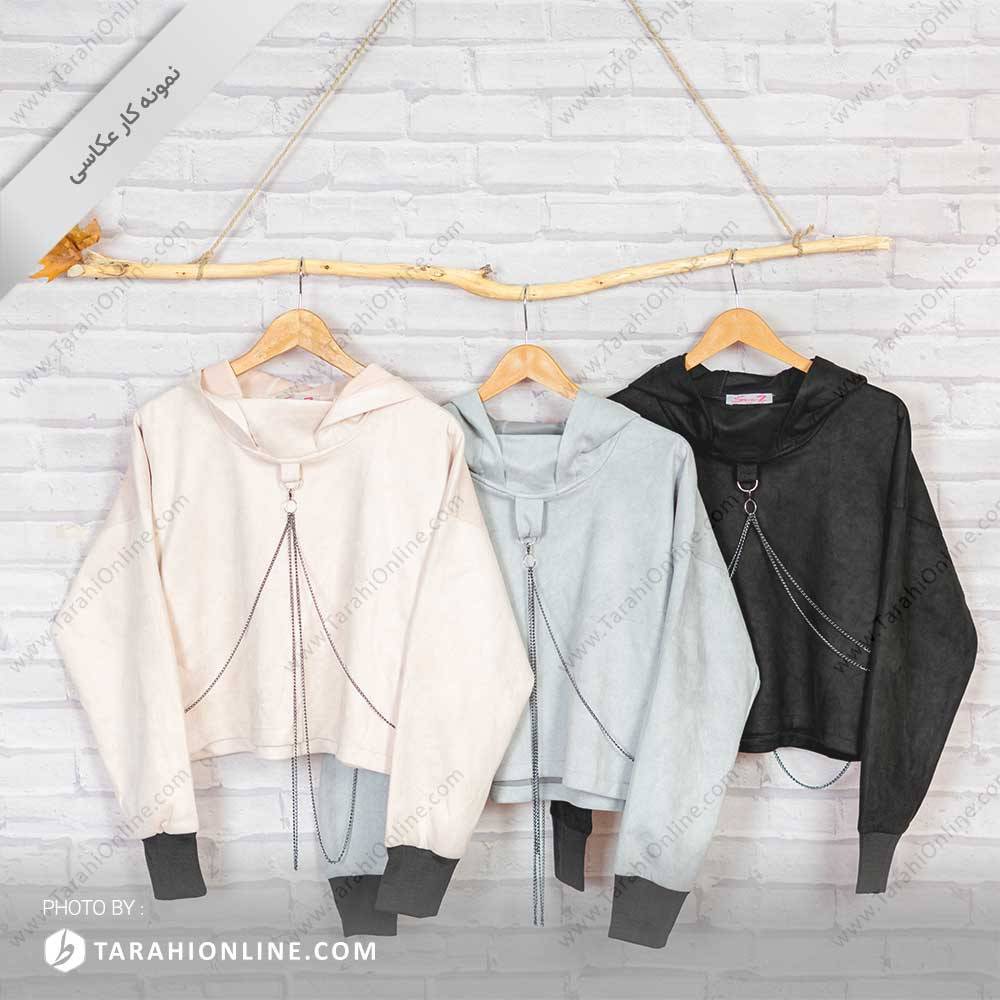 Crop hoodie photography